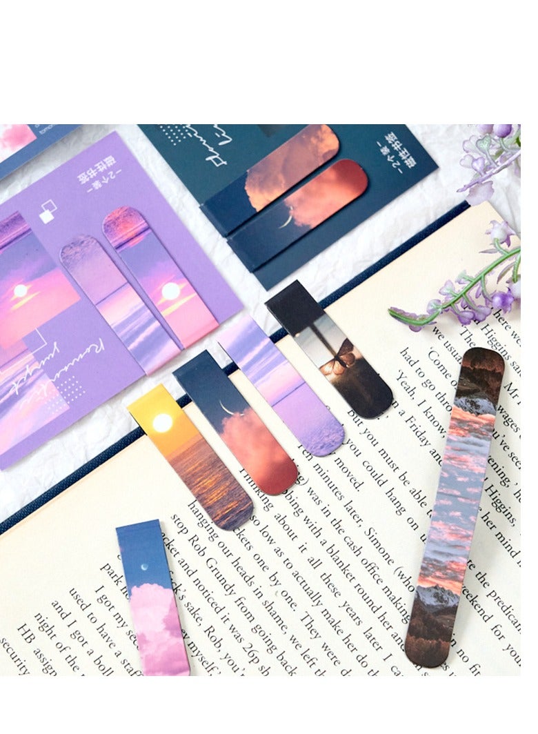 Magnetic Bookmarks Magnet Page Markers, Magnetic Page Clip for Students Teachers, Fun Book Marks for Reading(12 Pieces) - Image 4