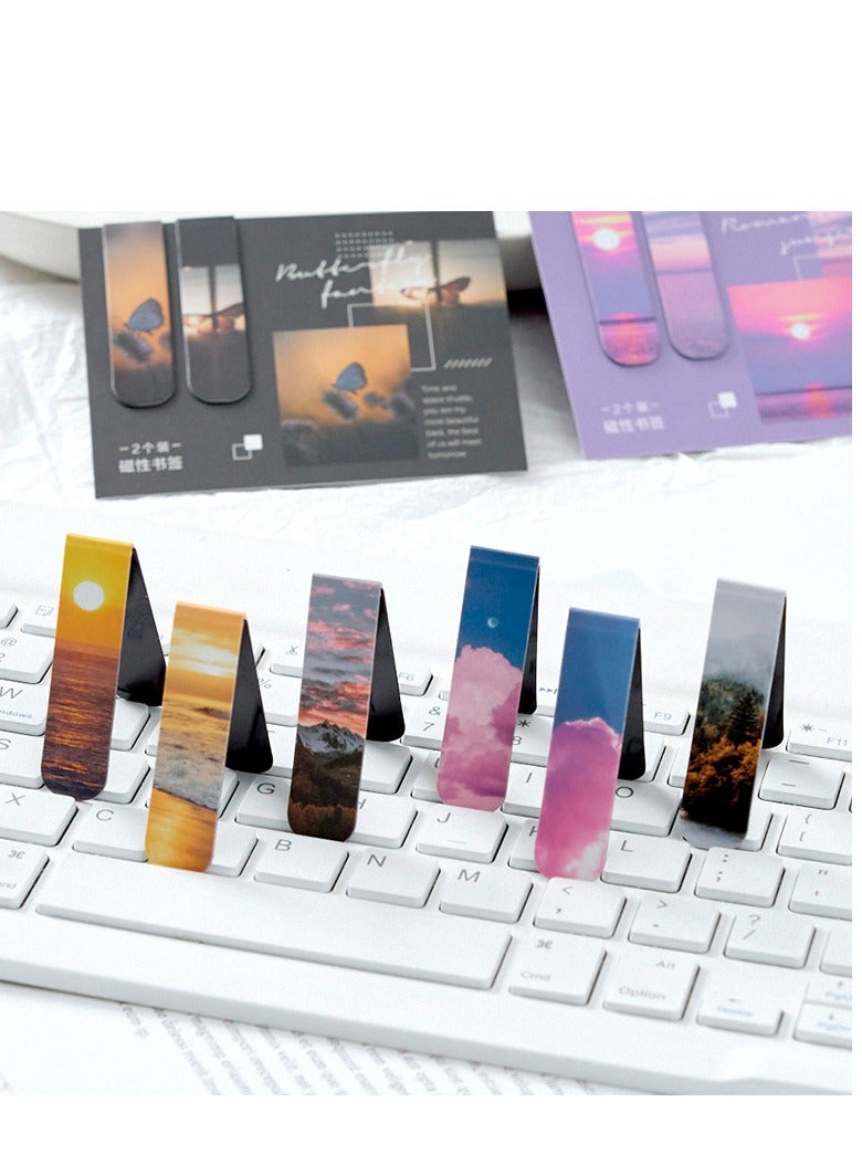 Magnetic Bookmarks Magnet Page Markers, Magnetic Page Clip for Students Teachers, Fun Book Marks for Reading(12 Pieces) - Image 3