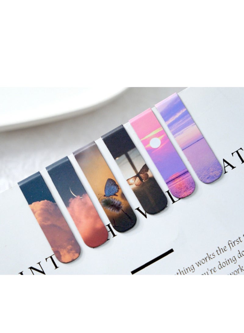 Magnetic Bookmarks Magnet Page Markers, Magnetic Page Clip for Students Teachers, Fun Book Marks for Reading(12 Pieces) - Image 2