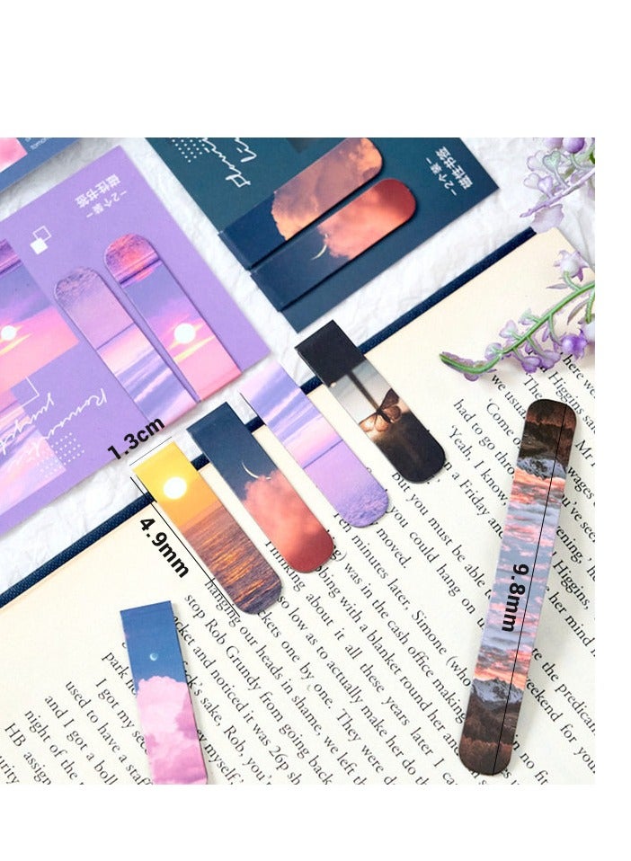 Magnetic Bookmarks Magnet Page Markers, Magnetic Page Clip for Students Teachers, Fun Book Marks for Reading(12 Pieces) - Image 1