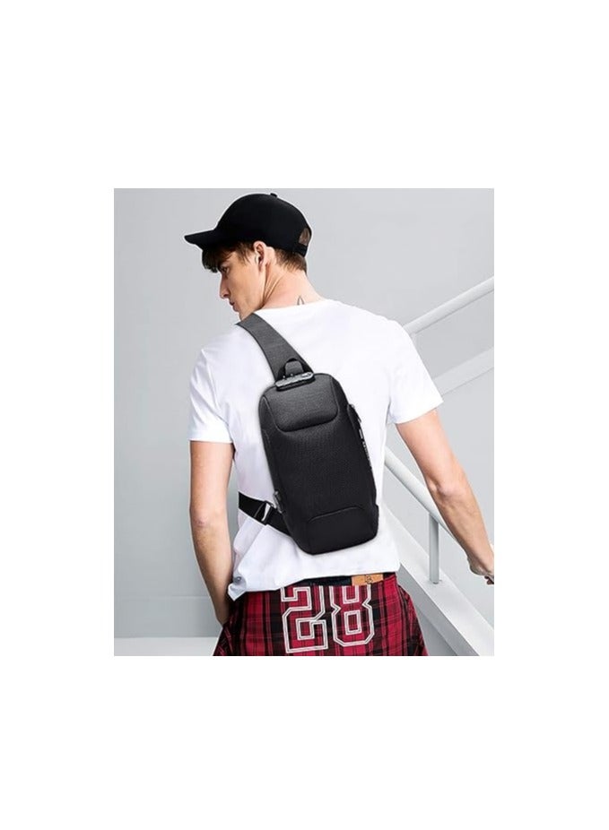 FANDARE Anti theft bag, new men's bag with USB charging port, size L - Image 2