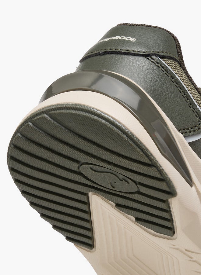 kangaROOS Boys' Panelled Sports Shoes with Hook and Loop Closure  - Image 5