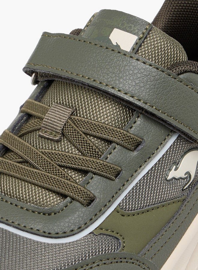 kangaROOS Boys' Panelled Sports Shoes with Hook and Loop Closure  - Image 4