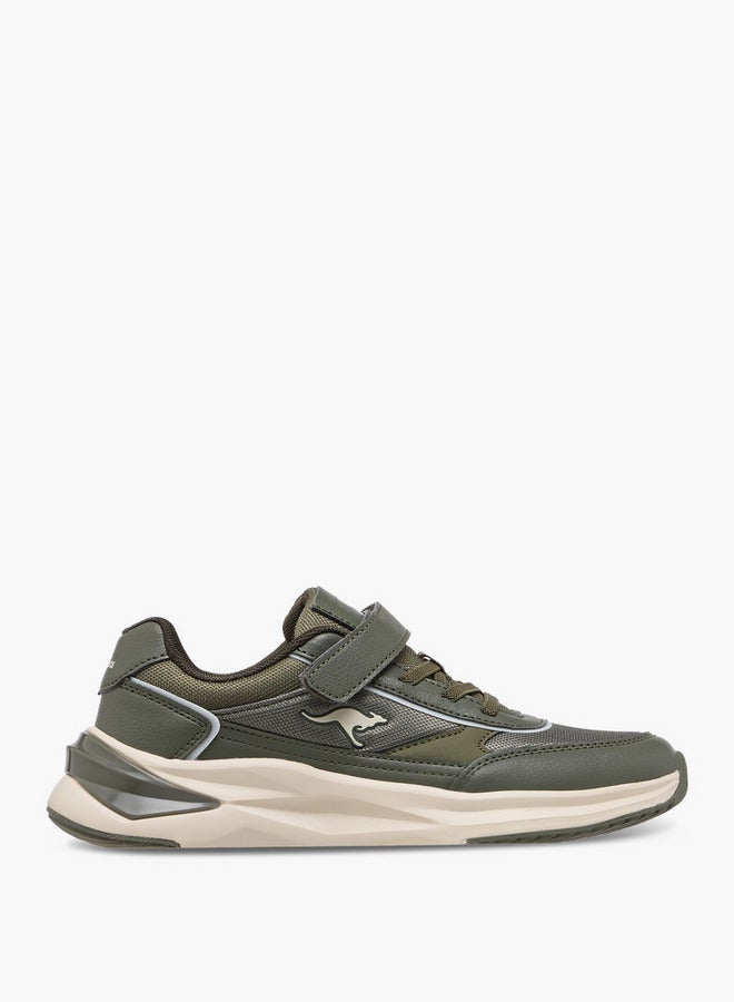 kangaROOS Boys' Panelled Sports Shoes with Hook and Loop Closure  - Image 3