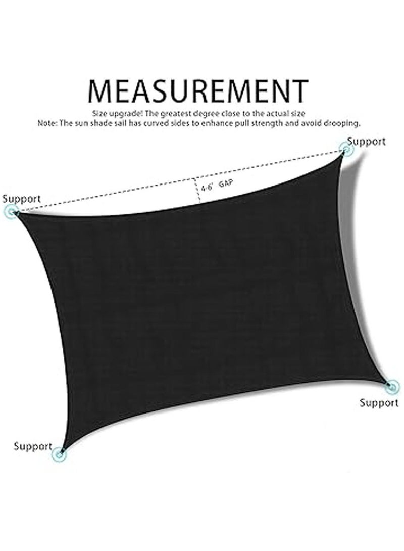 عام إضافة ظل سفلي جديد، قماش مقاومة ذات جودة عالية للماء، من 3م × 4م مستطيل، مصمم لظل المناطق الخارجية، بميزة حجب 98% من أشعة الشمس غير المرغوب فيها، مناسب لرواق الباحة، الحديقة، والفناء الخلفي. - Image 4