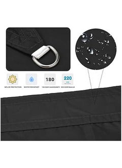General Upgrade Sun Shade Sail, 3m x 4m Rectangle Heavy Duty Thick Material Waterproof Outdoor Canopy, 98% UV Block for Outdoor Patio Garden Backyard  - Image 2