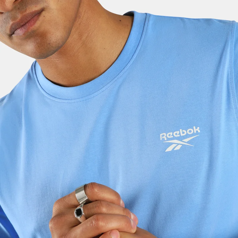Reebok Peri Blue Reebok Cody Small Logo Crew Neck Short Sleeve Men's T-Shirt - Peri Blue for Men | Best Price UAE