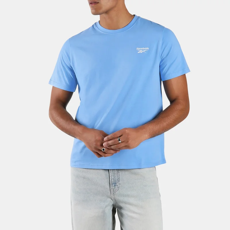 Reebok Peri Blue Reebok Cody Small Logo Crew Neck Short Sleeve Men's T-Shirt - Peri Blue for Men | Best Price UAE