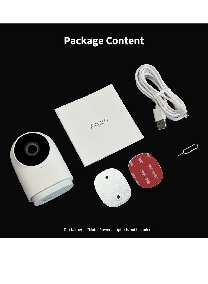 كاميرا مراقبة G2H Pro، 1080P داخلية متوافقة مع مجموعة Apple Home - أبيض