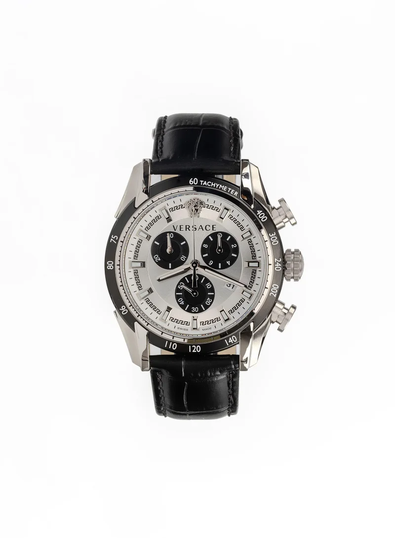 VERSACE V-Ray Chronograph Quartz Silver Dial Watch