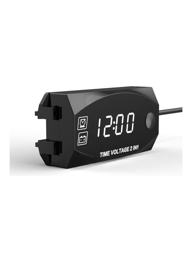 NIBEMINENT 2 In 1 Voltmeter For Motorcycle - Image 1