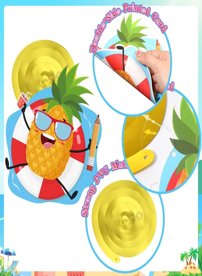 Nezyo 52 Pcs Schools Out for Summer Decorations Hello Summer Hanging Swirls Double Sided Happy Last Day of School Ceiling Hanging End of Year Decorations for Classroom Beach Pool Party Supplies - Image 3