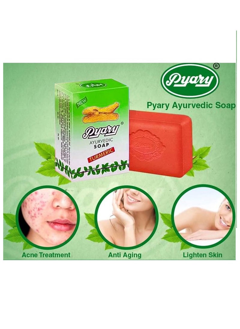 Pyary - 4-Pack Ayurvedic Turmeric Soap - Image 1