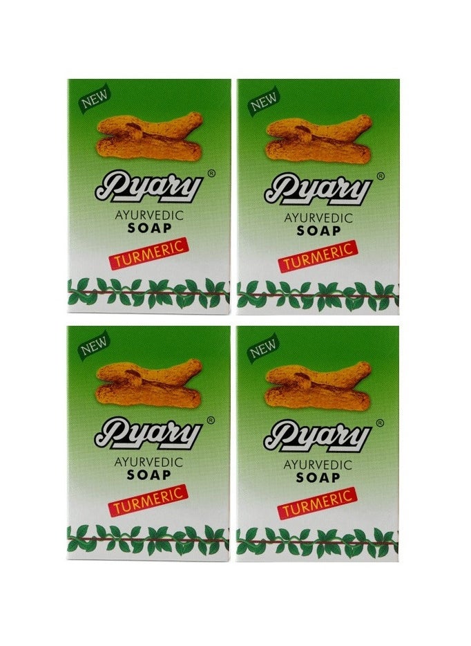Pyary - 4-Pack Ayurvedic Turmeric Soap - Image 1