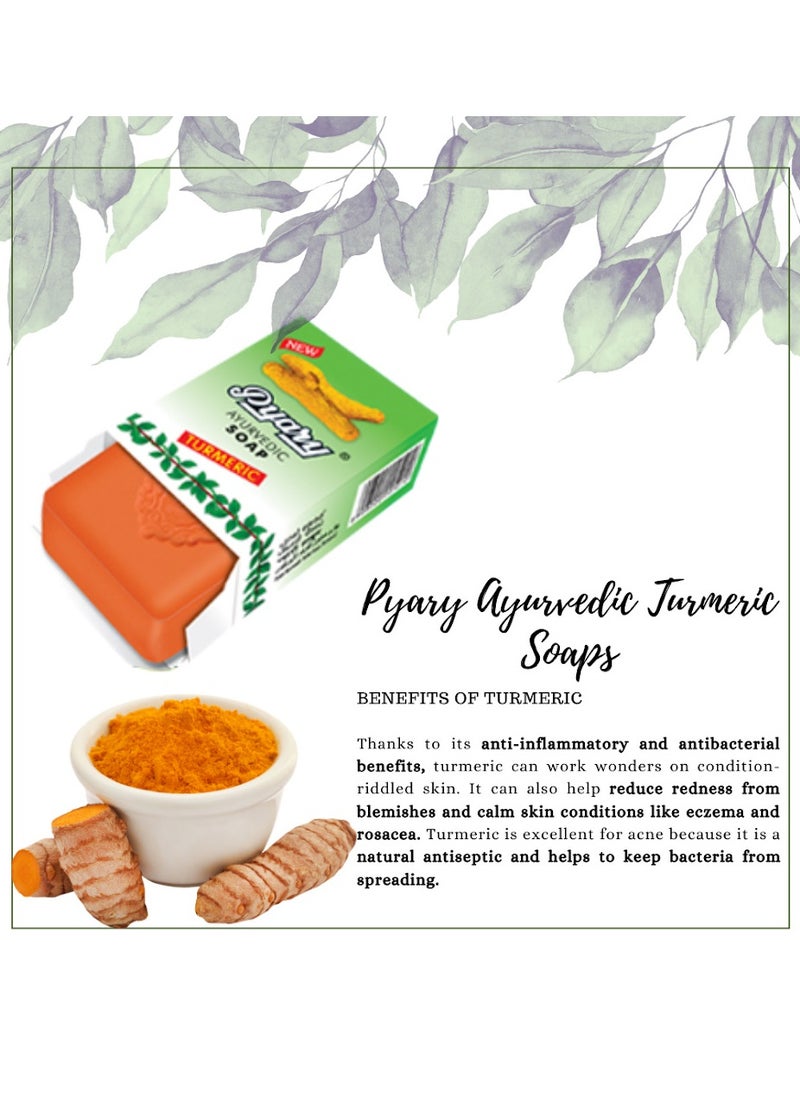 Pyary - 4-Pack Ayurvedic Turmeric Soap - Image 1