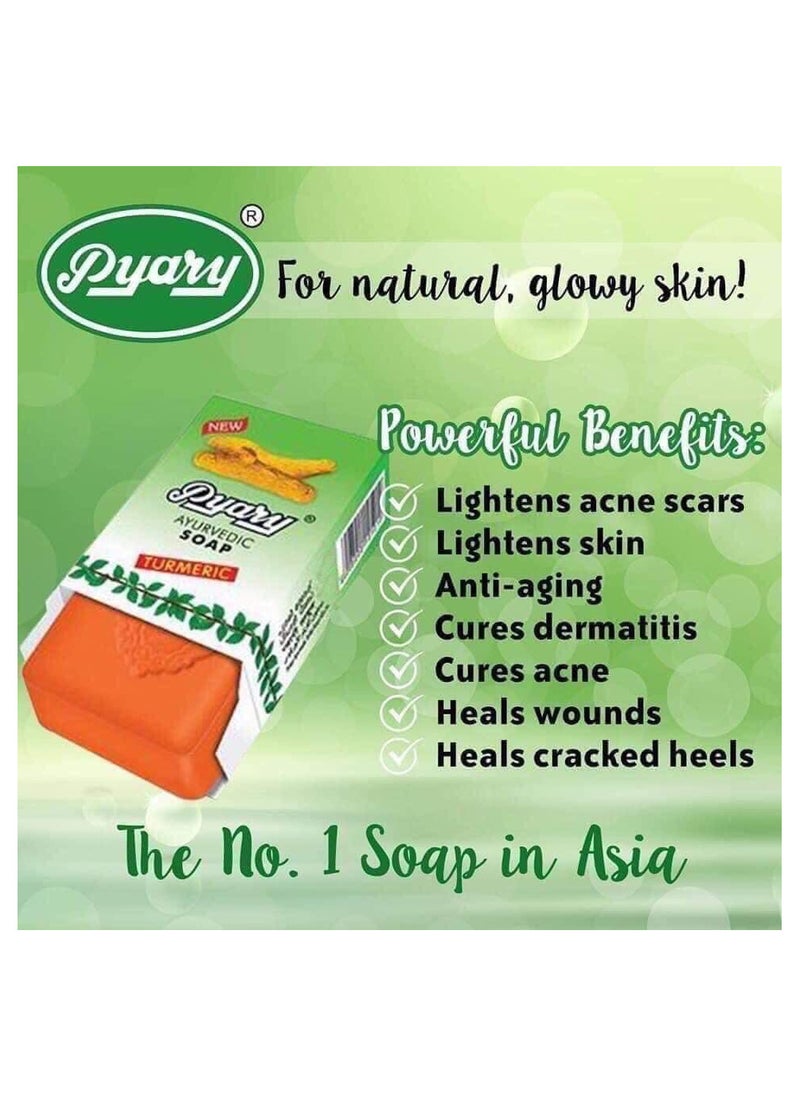 Pyary - 4-Pack Ayurvedic Turmeric Soap - Image 1