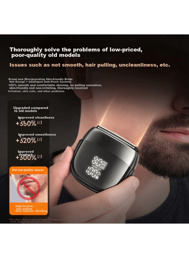 Vtt Electric Shaver Reciprocating Portable Compact Travel Gift For Boyfriend Father Dad Birthday - Image 2