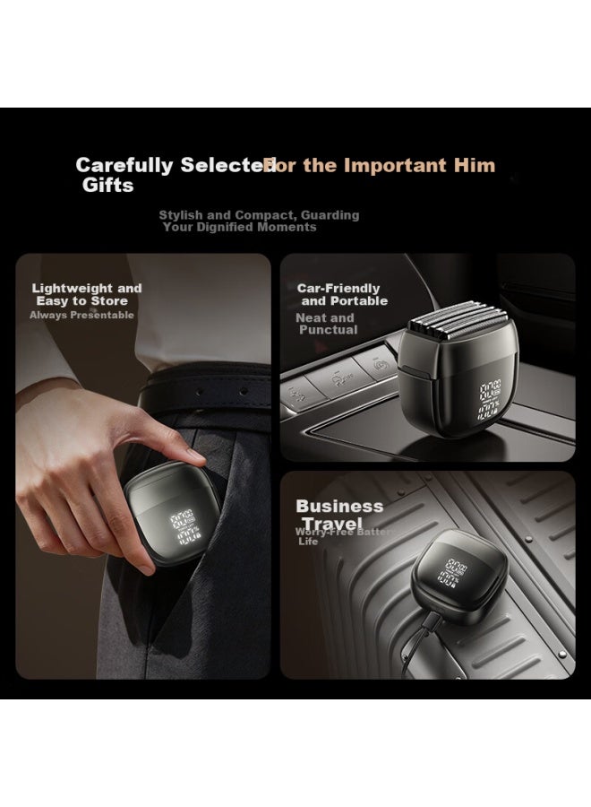 Vtt Electric Shaver Reciprocating Portable Compact Travel Gift For Boyfriend Father Dad Birthday - Image 3