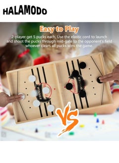 Fast Sling Puck Game Wooden Hockey Game Sling Board Games Toy Paced Winner Board Games Toys Desktop Battle Parent-Child Interaction Winner Slingshot Game for Kids & Adults - pzsku/ZF295B145FBB26048CD00Z/45/_/1728542738/88388d71-2db5-488f-8114-ebb131ce1a97