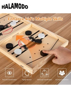 Fast Sling Puck Game Wooden Hockey Game Sling Board Games Toy Paced Winner Board Games Toys Desktop Battle Parent-Child Interaction Winner Slingshot Game for Kids & Adults - pzsku/ZF295B145FBB26048CD00Z/45/_/1728542874/733379e8-e110-4205-80be-80c7cb7bd51f