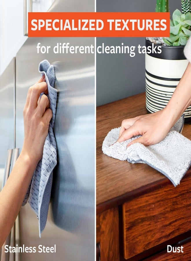 Full Circle Renew Collection Multifunctional Recycled Microfiber Cloths, Set of 5, Multicolor - Image 3