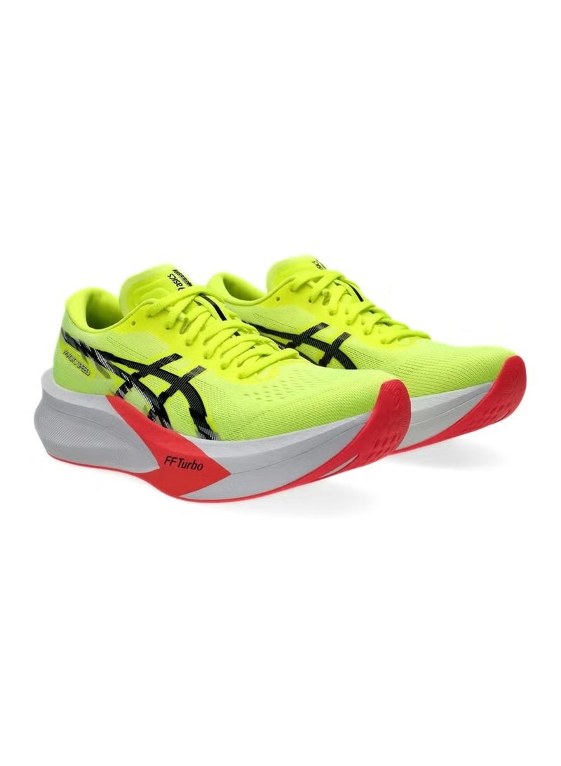 أونيتسوكا تايجر ASICS MAGIC SPEED 4 – حذاء جري عالي الأداء للجنسين – أصفر آمن - Image 2