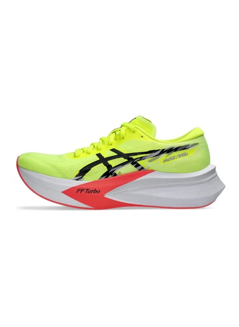 أونيتسوكا تايجر ASICS MAGIC SPEED 4 – حذاء جري عالي الأداء للجنسين – أصفر آمن - Image 4