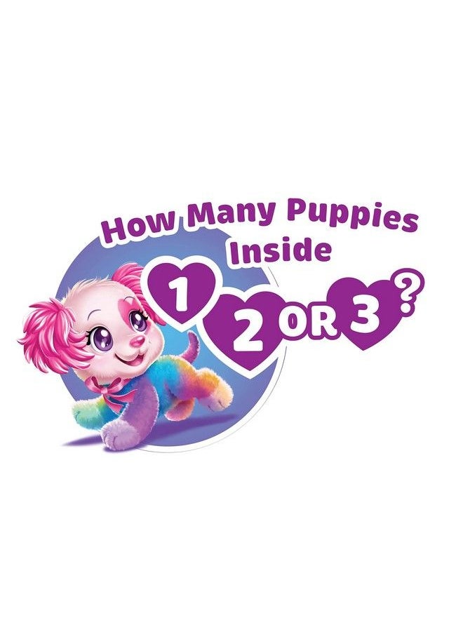 Puppy Surprise - Cherry Plush Stuffed Animal Dog With Puppies Kids Toys For Ages 3 Up Gifts And Presents By Just Play - Image 1