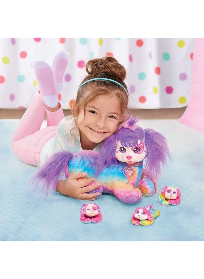 Puppy Surprise - Cherry Plush Stuffed Animal Dog With Puppies Kids Toys For Ages 3 Up Gifts And Presents By Just Play - Image 1