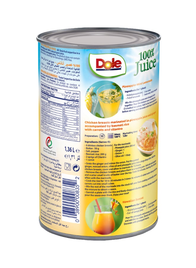 Dole Pineapple Juice 1.36L  - Image 2