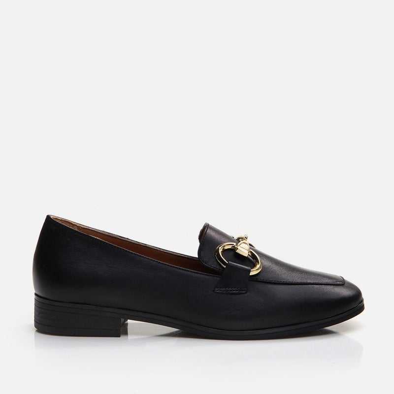 Hotiç 01AYH291000A100 GENUINE Leather Black Women's Loafer  - Image 1