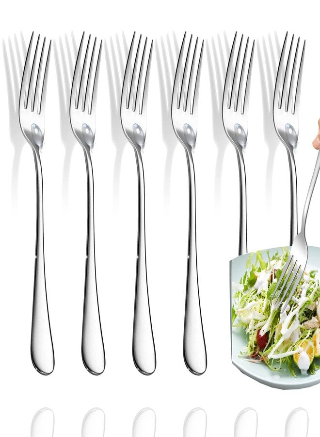 Scent Time Forks,Salad Forks,Set of 6 Top Food Grade Stainless Steel Forks Silverware Set, Flatware Forks,Cutlery Forks,6.5 Inches, Mirror Polished & Dishwasher - Image 1