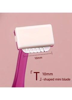 Goolsky 3pcs/Set Eyebrow Razor Set, T-shaped Stainless Steel Safety Eyebrow Shaping Razor, Facial Hair Trimmer Eyebrow Shaper, Makeup Tools  - Image 3