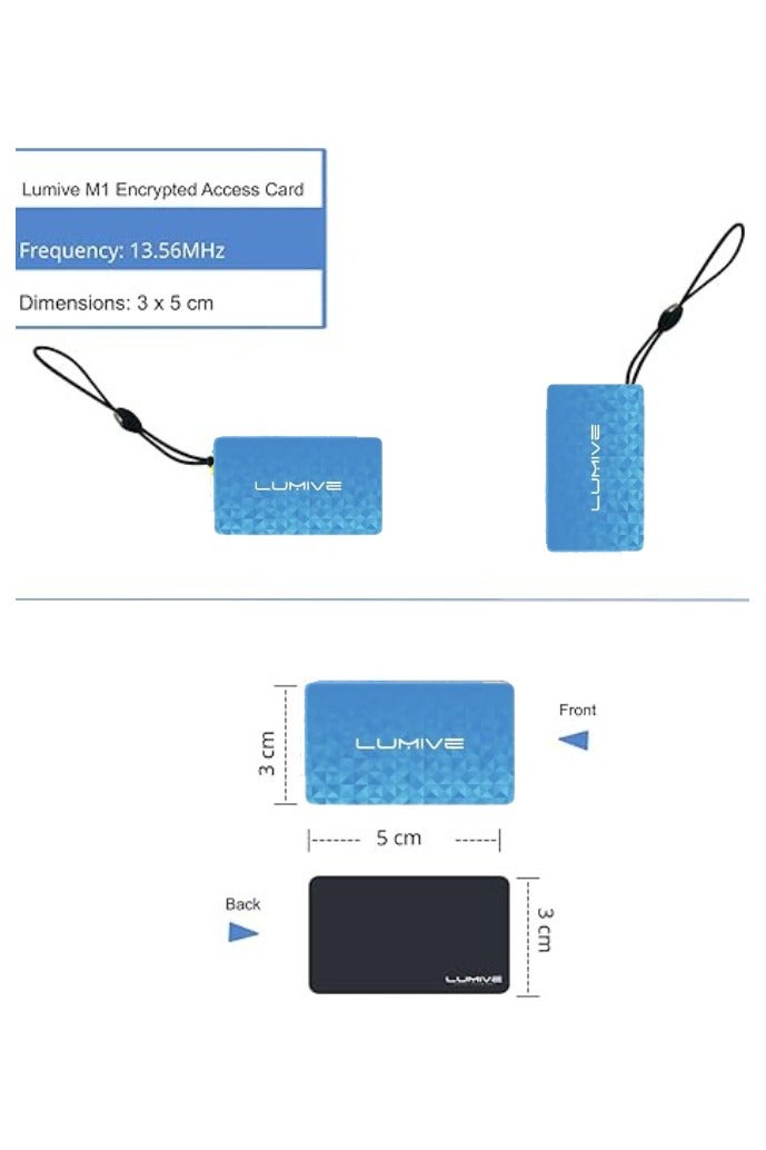 لوميف بطاقات Lumive M1 IC لأقفال الأبواب الذكية،  متوافقة مع TTLock و Tuya Smart Locks ، عبوة من 5 بطاقات - Image 3