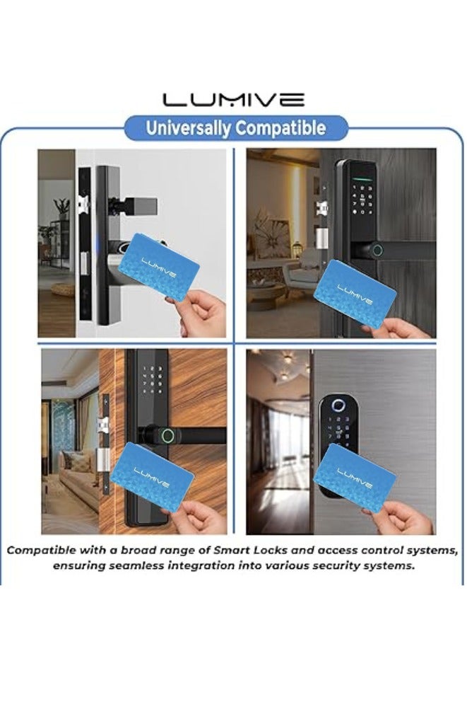 لوميف بطاقات Lumive M1 IC لأقفال الأبواب الذكية،  متوافقة مع TTLock و Tuya Smart Locks ، عبوة من 5 بطاقات - Image 2