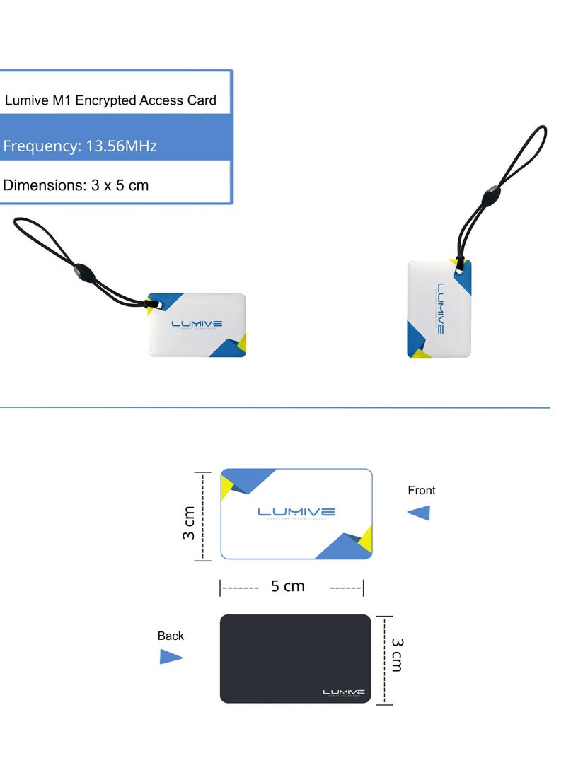 LUMIVE - Lumive M1 IC Cards For Smart Door Locks Compatible with TTLock,Tuya Smart Locks , 13.56MHz RFID Fob Key for Keyless Entry- 5 Pieces - Image 1