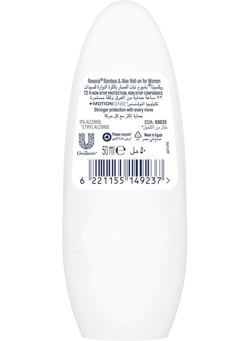 Rexona Deodorant Roll on bamboo and aloe vera 50 ml - Image 4
