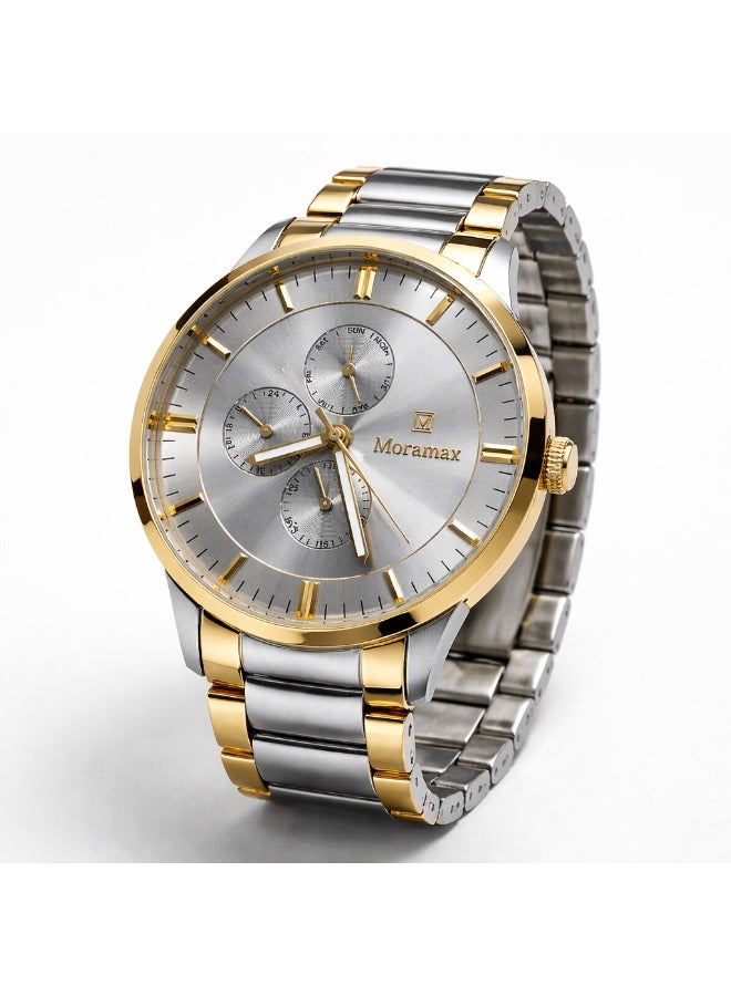 Moramax Executive Two-Tone Luxury Multi-Dial Watch - Image 2