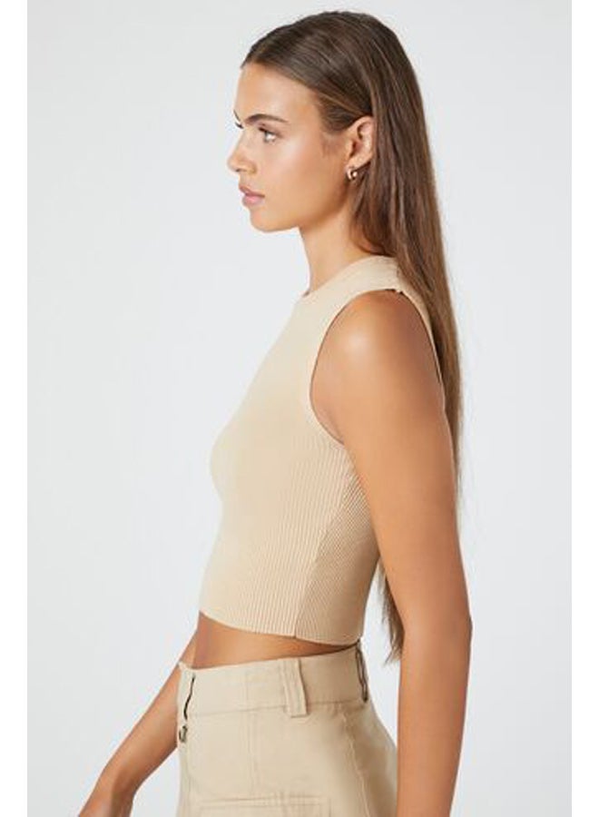 FOREVER 21 Sweater-Knit Cropped Tank Top - Image 2