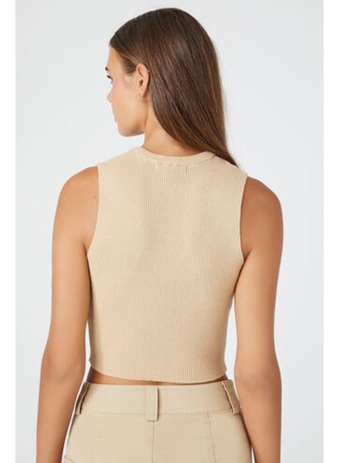 FOREVER 21 Sweater-Knit Cropped Tank Top - Image 3