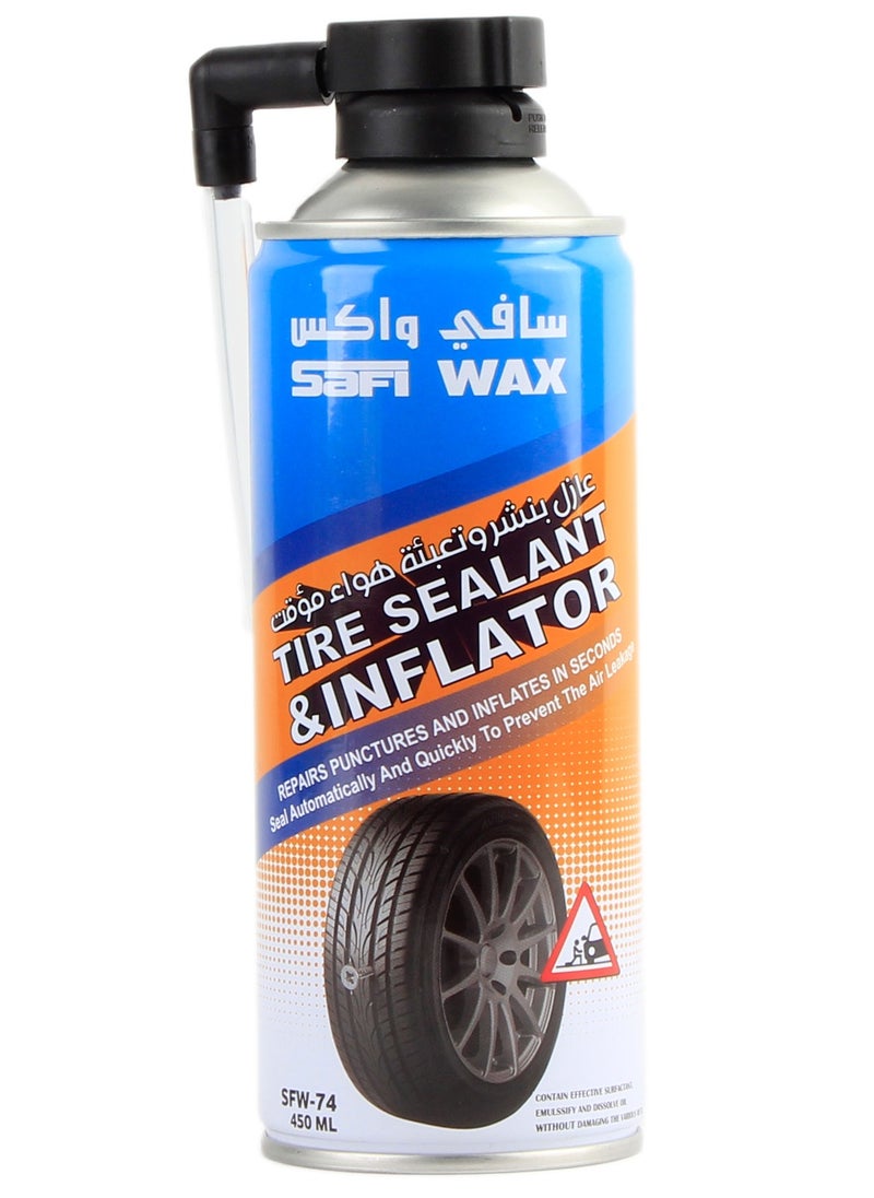 Safi WAX Tire Sealant and Inflator Repairing Formula Spray  - Image 1
