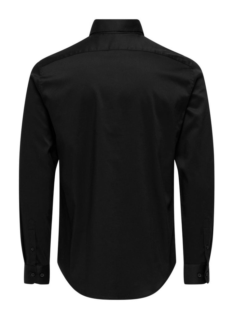 Only & Sons Men's Cotton-Polyester Stretch Full Sleeve Shirt - Image 2