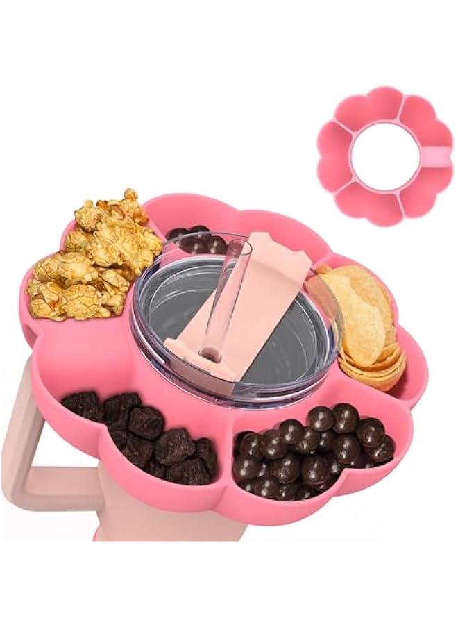 MOXO Snack Tray Bowl for Stanley 40oz Tumbler with Handle, Silic Reusable Snack Ring Holder Accessories for Stanley Cup  - Image 1