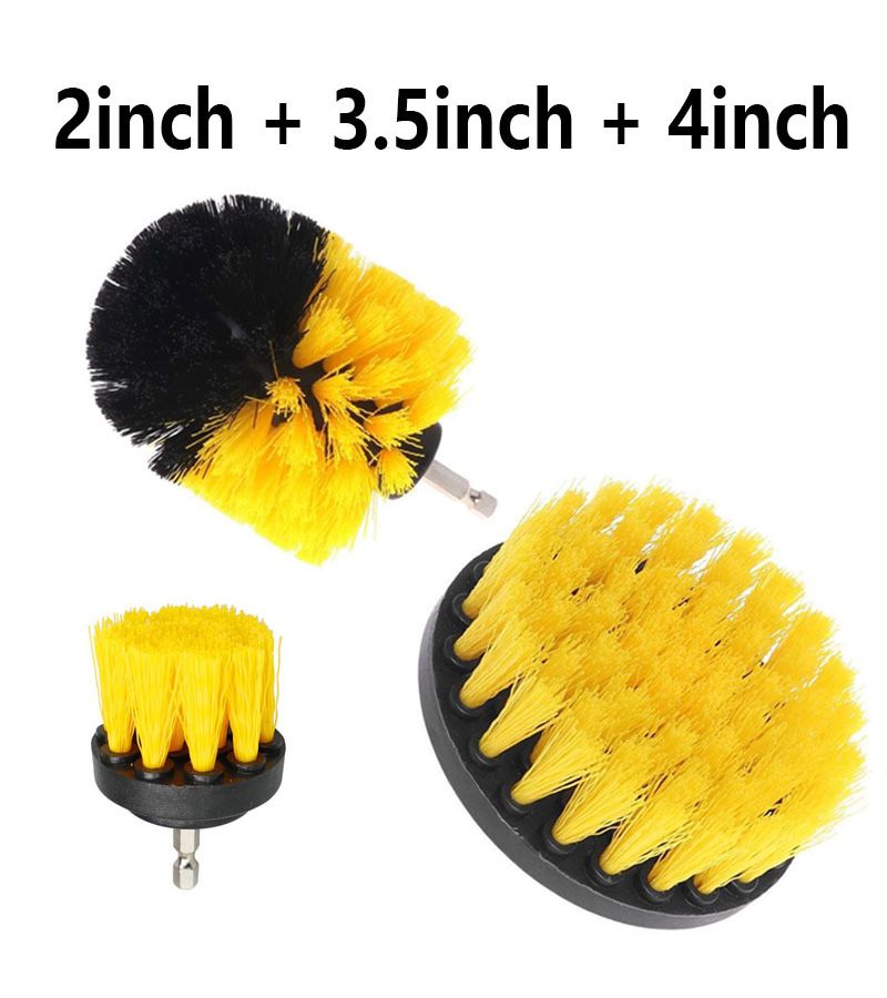 3 Piece Drill Brush Set Electric Scrubbing Tool Kit for Grout Floors Bathtubs Showers Tiles and Kitchen Surfaces - Image 5
