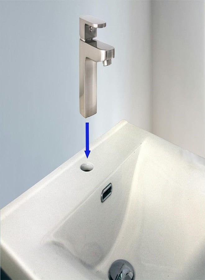 LANDER Modern Minimalist Faucet, Contemporary Single Handle Design, Brushed Nickle Finish for Bathroom Vanity and RV Sinks - Image 2