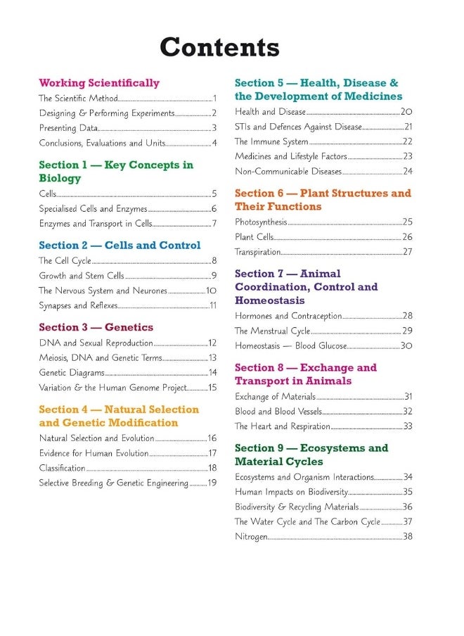 GCSE Combined Science Edexcel Knowledge Organiser - Foundation