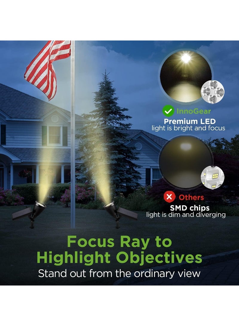 Solar Garden Lights Warm White Pack of 4 - Image 3