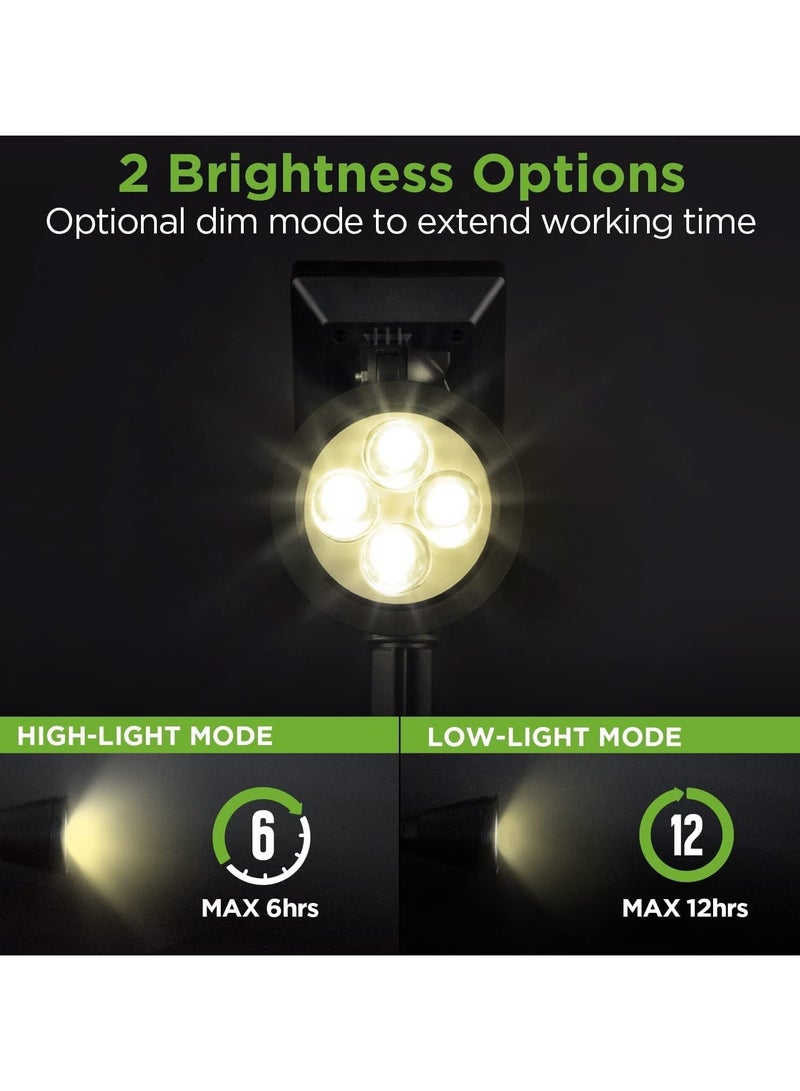 Solar Garden Lights Warm White Pack of 4 - Image 4