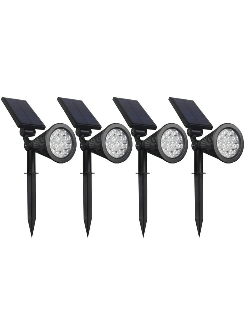 Solar Garden Lights Warm White Pack of 4 - Image 1
