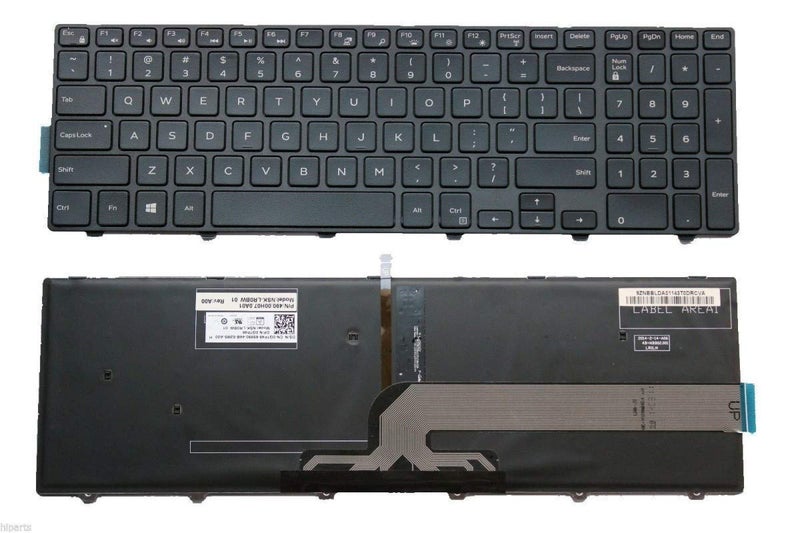 TravisLappy Laptop Keyboard for Dell Inspiron 15 3000 5000 3541 3542 3543 3551 3558 5542 5545 5547 Black Backlight P/N 0G7P48 - Image 2